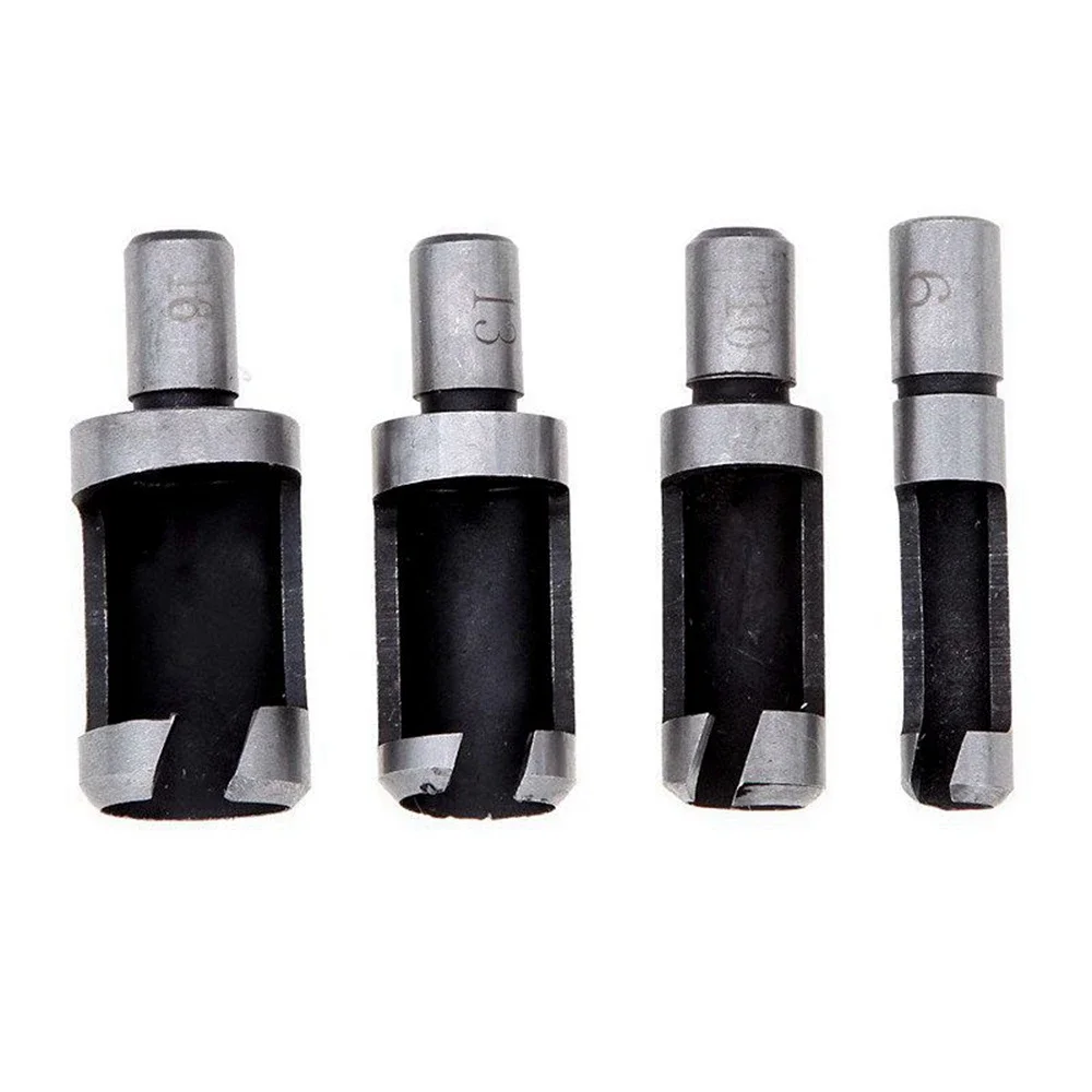 Imagem -02 - Haste Redonda de Aço Carbono Madeira Trabalho Plug Cortadores Broca Cortiça Broca Buraco Viu Ferramenta Furo Furado Woodworking Peças 10 13 16 mm