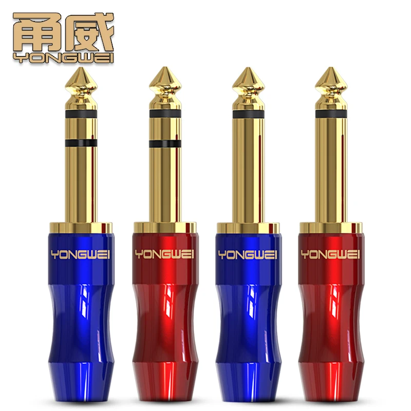 6.35mm Male to Male Audio Cable Jack Plug for Microphone Guitar Electronic Steel Mixing Console High-Fidelity Audio Video