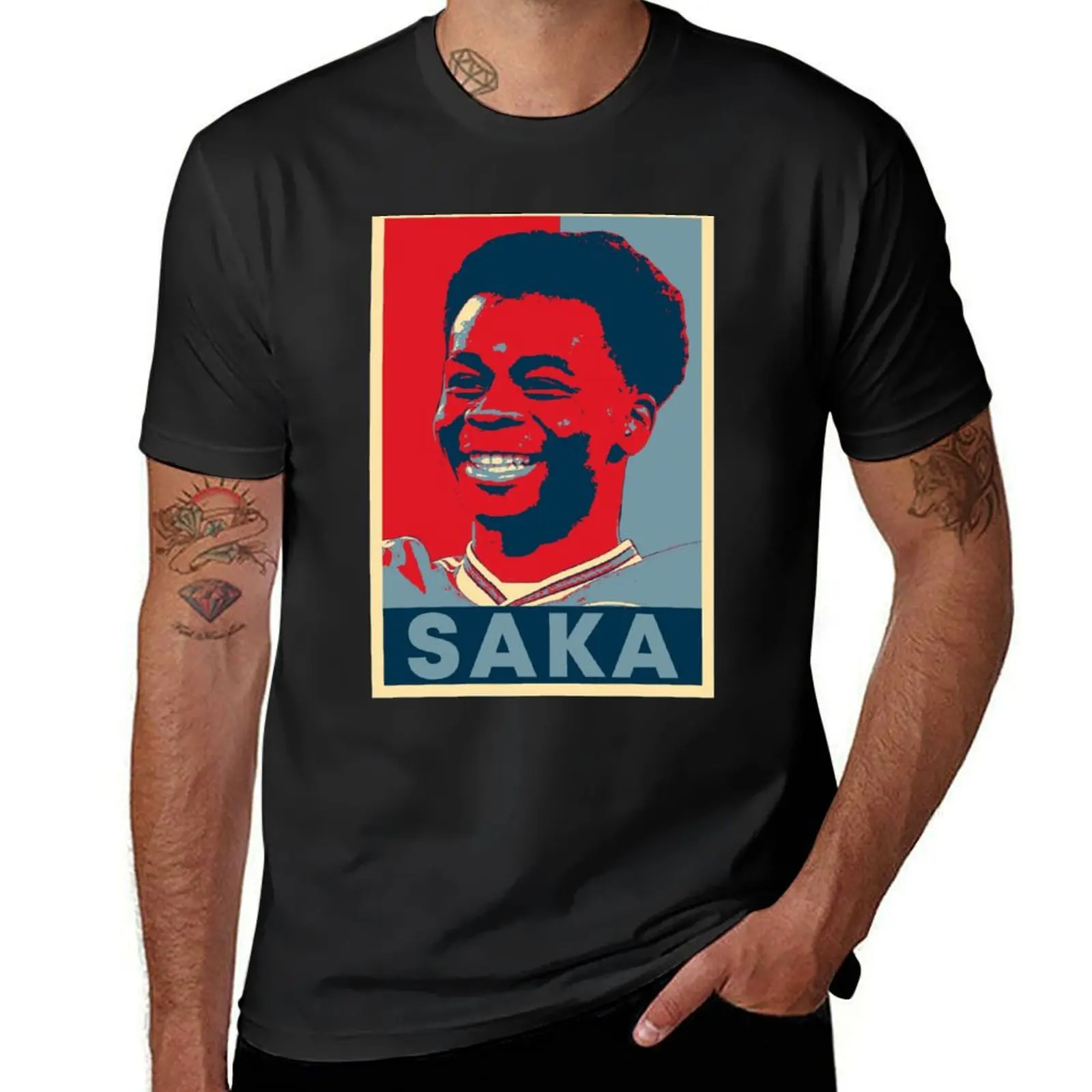 Bukayo Saka Hope Classic T-Shirt oversizeds sports fans Men's cotton t-shirt