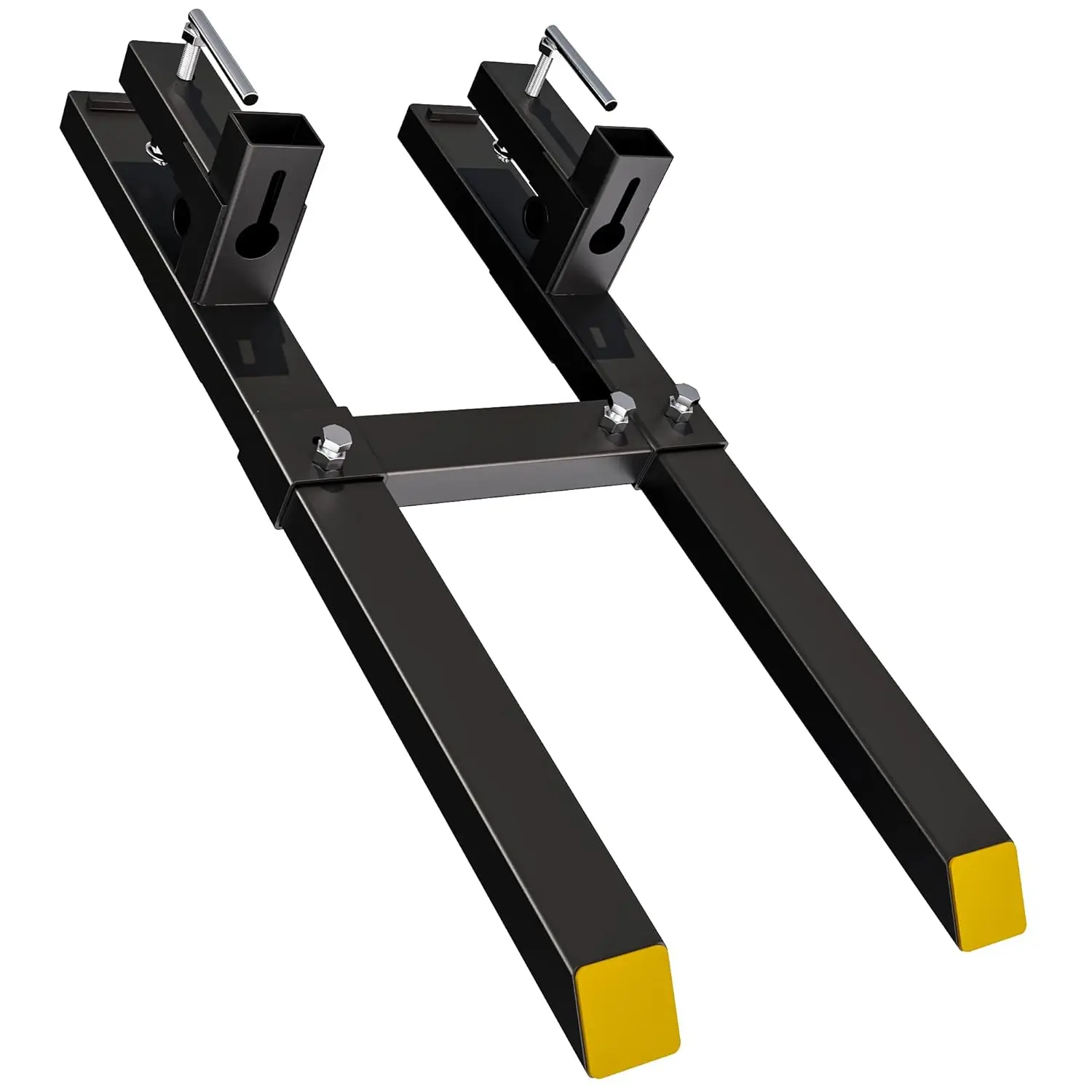 YINTATECH 4000Lbs 60'' Tractor Pallet Forks Clamp on Skid Steer Loader Bucket Quick Attach