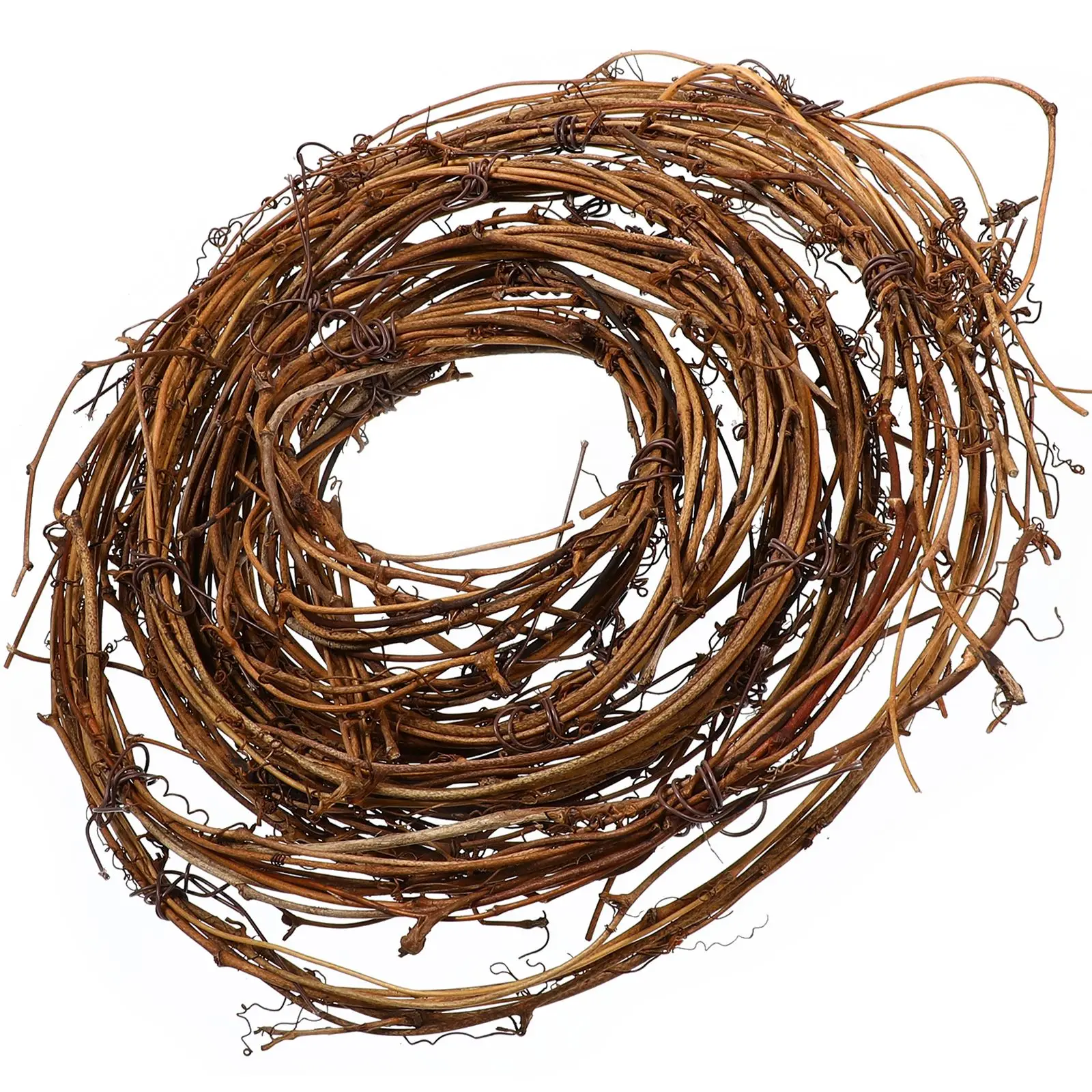 1 Roll Natural Grapevine Twig Garland Decor Christmas DIY Craft Vines Base for Crafting Wreath Hanging Ornament