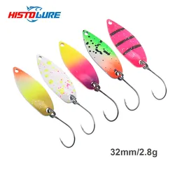 HISTOLURE  Pesca Stream Bait Trout Spoon Bait 2.8g  Spinner Copper Metal Fishing Spoon Lure For Trout Perch Pike Salmon