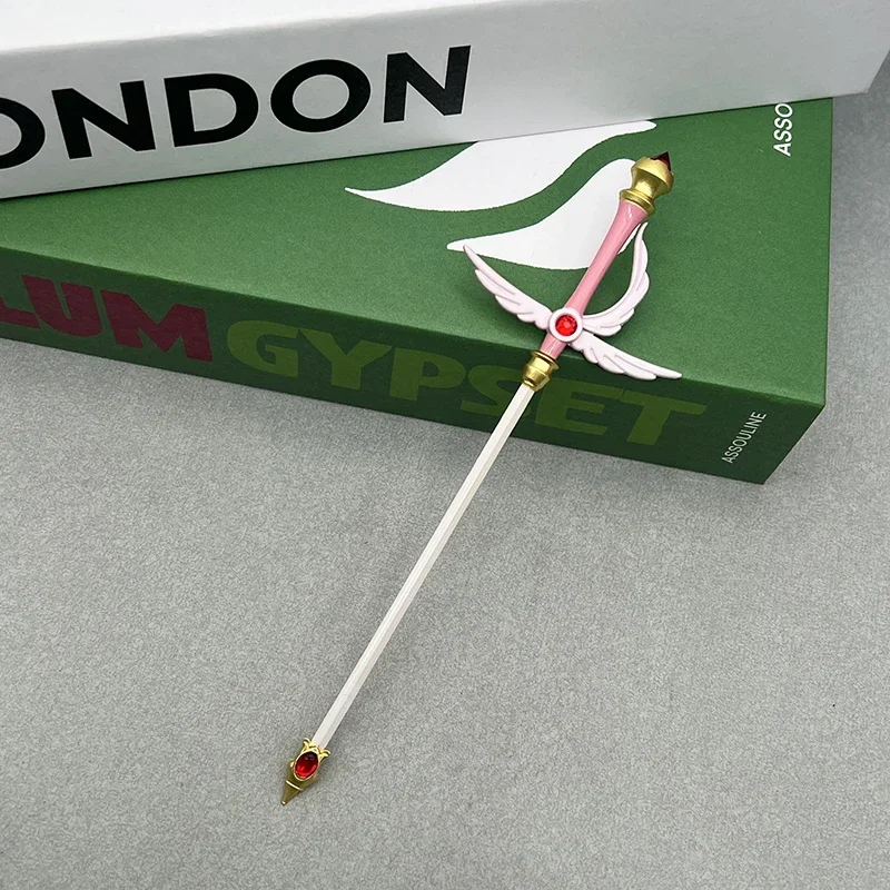 17cm Cardcaptor Sakura Anime Replica Sakura Kinomoto 1:6 Action Figure Accessory Clow card The Sword Metal Weapon Model Toy Boys