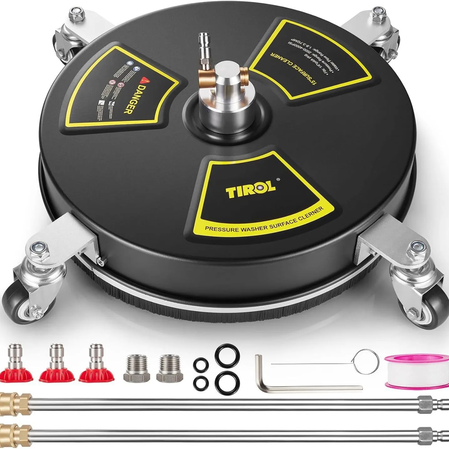 

Мойка из нержавеющей стали, 15-дюймовая круглая дорожная поверхность, очиститель высокого давления, дорожная мойка автомобиля, артефакт