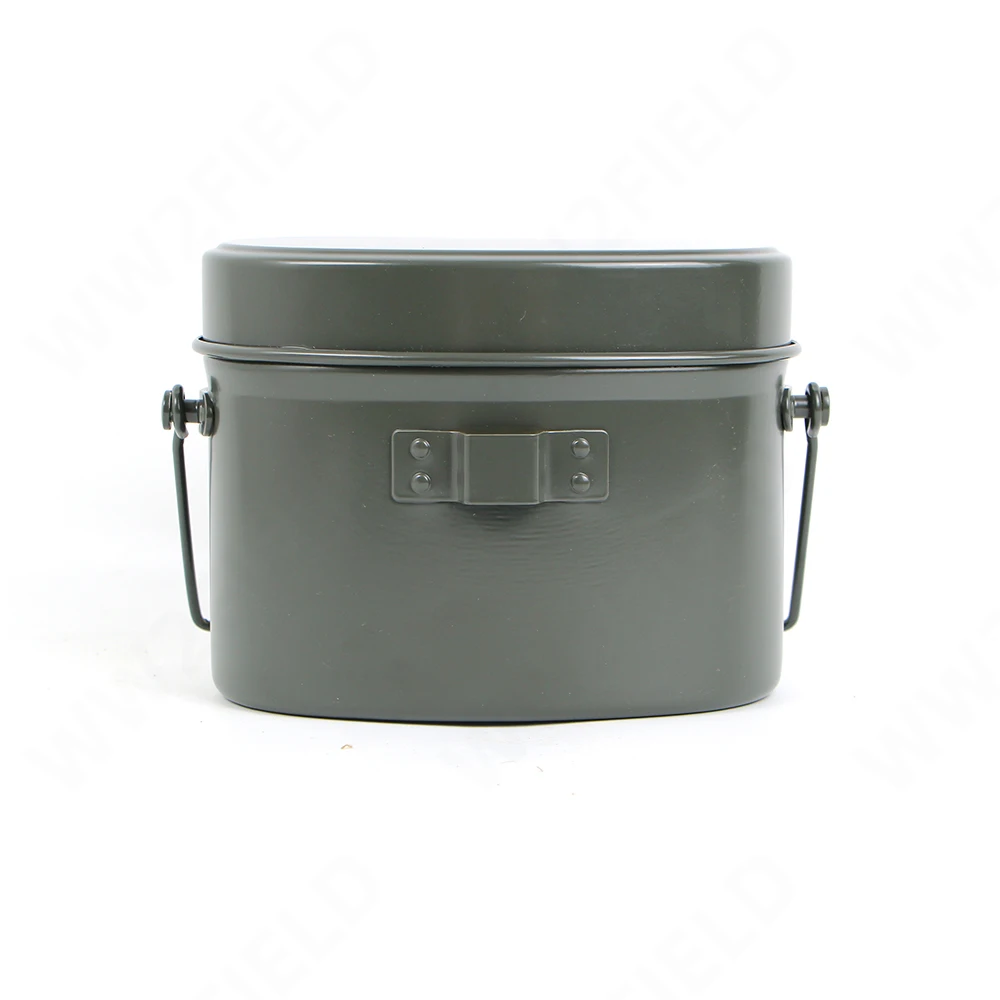 

WW2 Japanese Mess Kit Grey WWII Collection Outdoor 3 in 1 Lunch Box Cookware