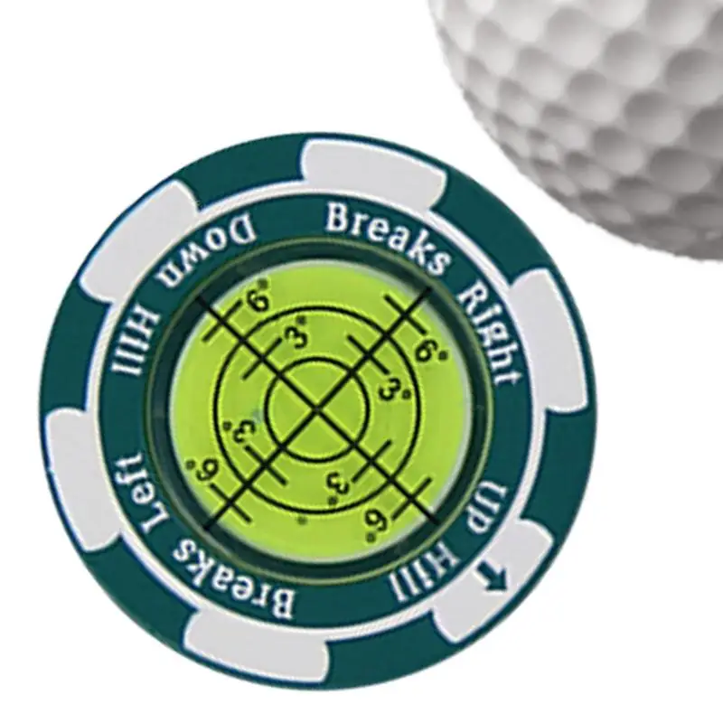 Green Reader Ball Marker Professional Golf Marker Green Reader Rustproof High Precision Green Reading Aid Portable Golf Putting