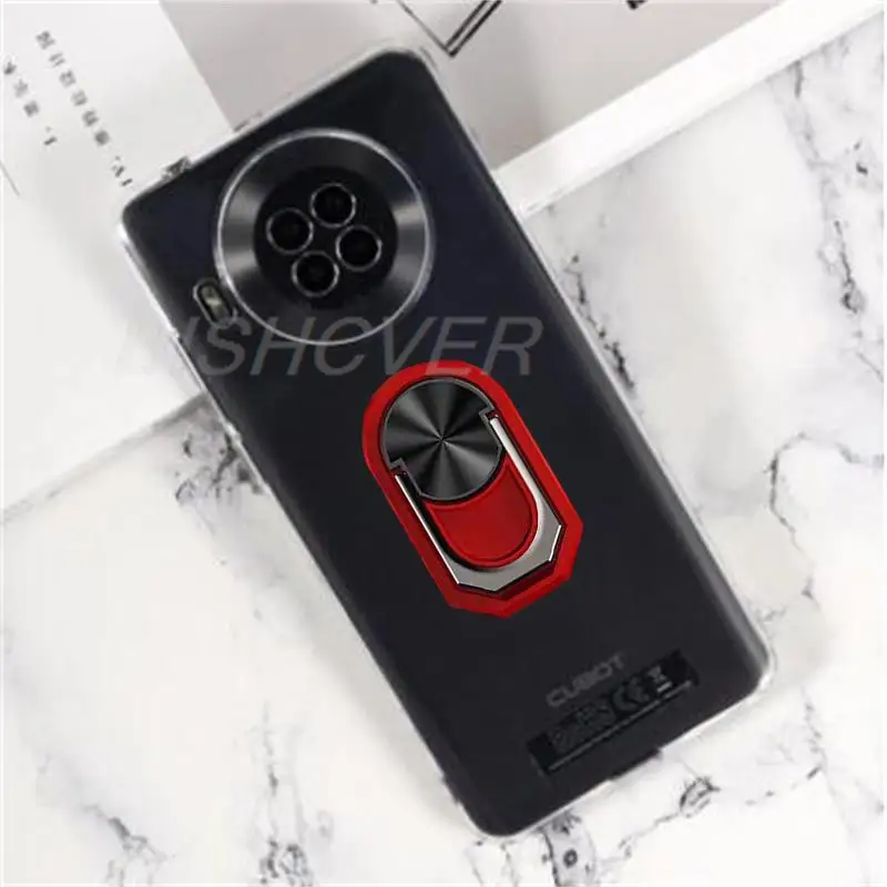 Magnet Phone Case For Cubot Note 20 Shockproof Soft TPU Silicone Cover For Cubot Note 20 Pro Case With Ring Holder