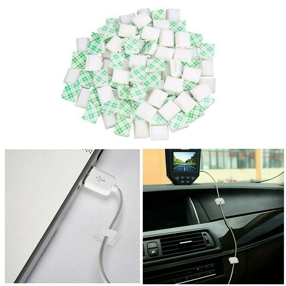 10pcs-100Pcs Light Strip Mounting Clips Self Adhesive Led Light Fasteners Mounting Holder Cable Clamp Organizer 8mm Light Strip