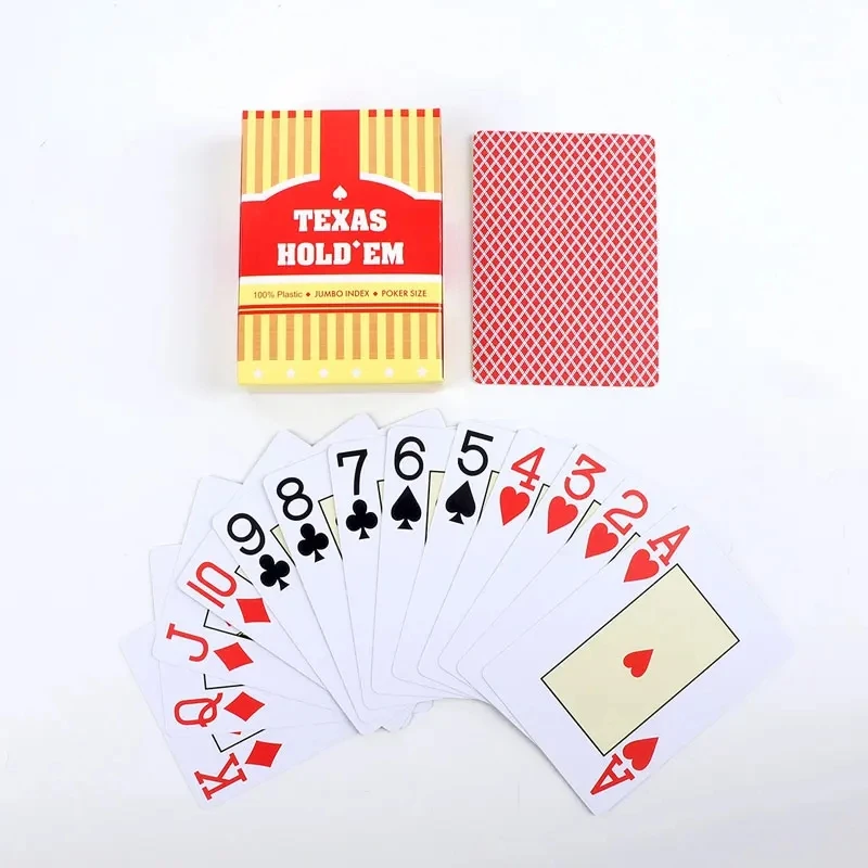 

1 Sets Baccarat Texas Hold'em Plastic Playing Cards Waterproof Smooth Poker Card Board Bridge Games 63*88mm