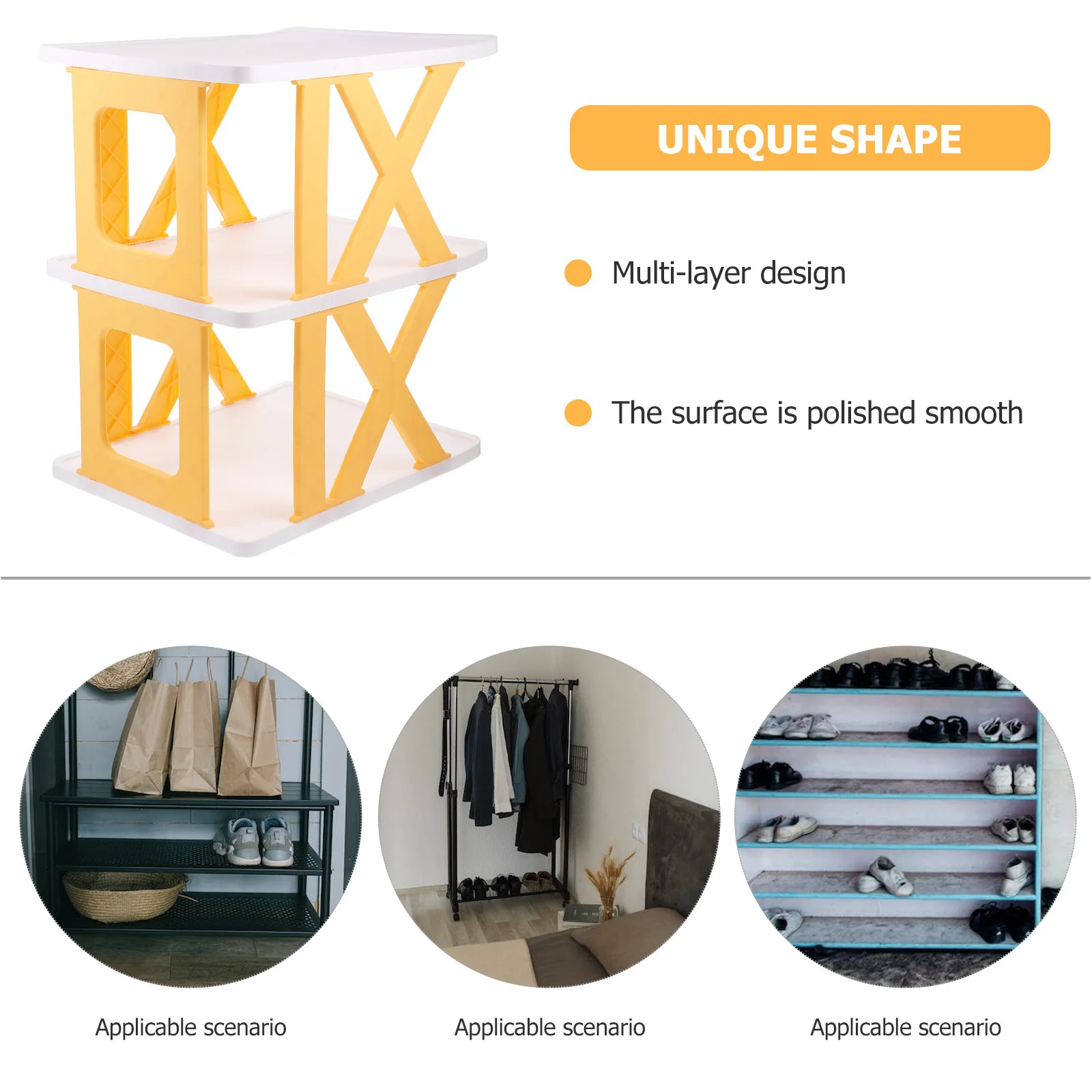 

1pcs Multitier Shoe Rack Premium Sturdy Foldable Tall Shoe Shelf For Floor Large Capacity Boot Storage Rack Shoes Organizer