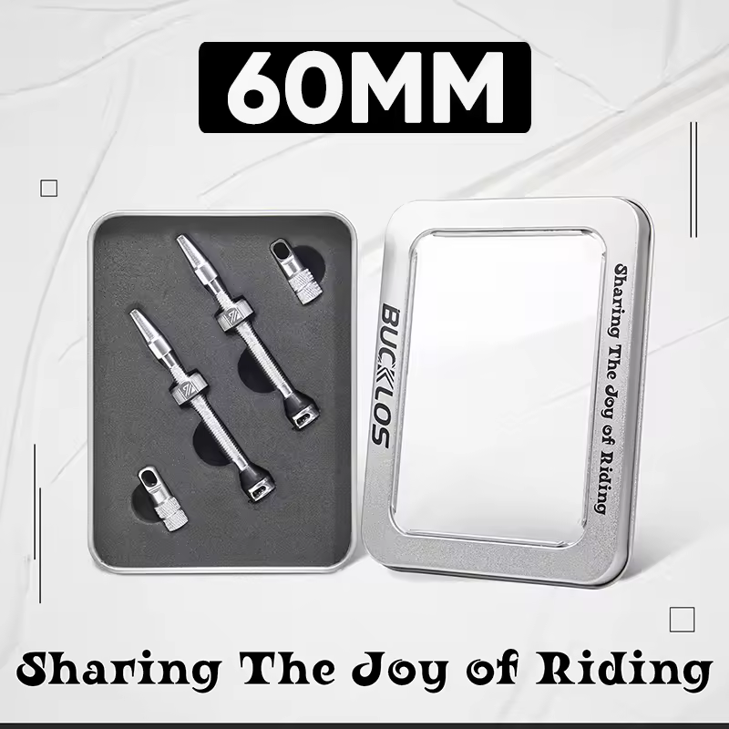 BUCKLOS 40/44/55/60/65/80/100mm Tubeless Valves Bike Aluminum Alloy Presta Nipples Removable Core Air Valve for Road MTB Bicycle - Image 29