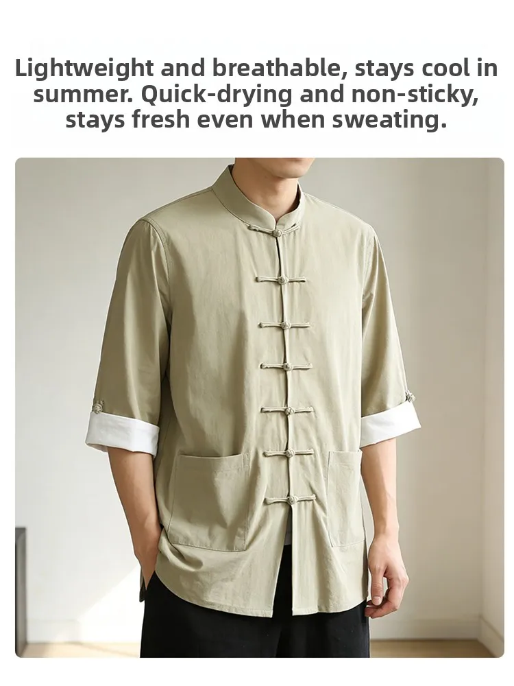 traje-tang-de-verano-para-hombre-estilo-chino-manga-corta-secado-rapido-cuello-mao-elastico-ajustado-de-algodon-fino