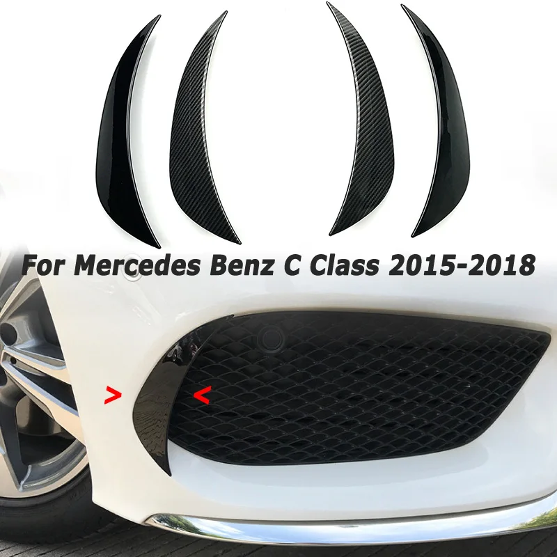 

Car Front Air Vent Wind Knife For Mercedes Benz C Class W205 C205 S205 2015-2018 Air Knife Blade Body Kits Auto Car Accessories