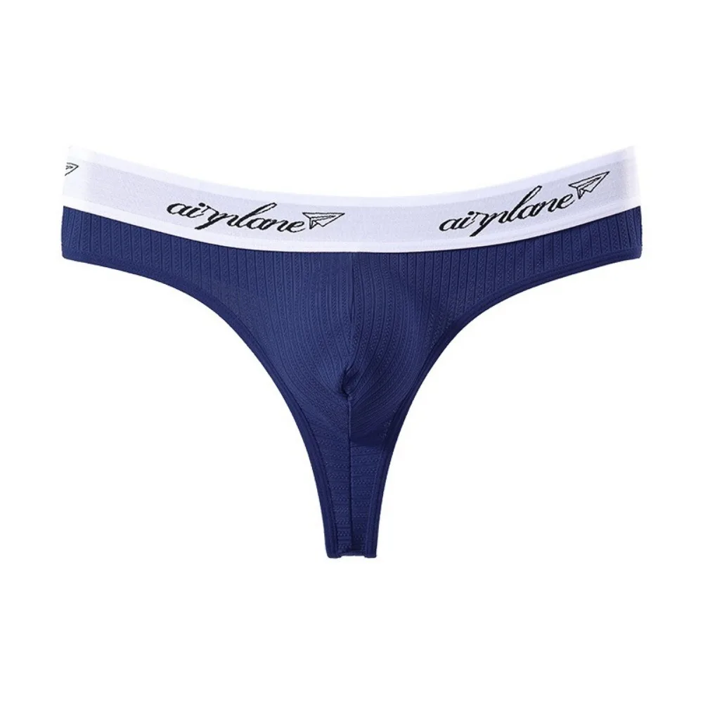 Underpants T-back Bikini Briefs Low Waist Lingerie Thong Male Breathable Patchwork Men Underwear Men