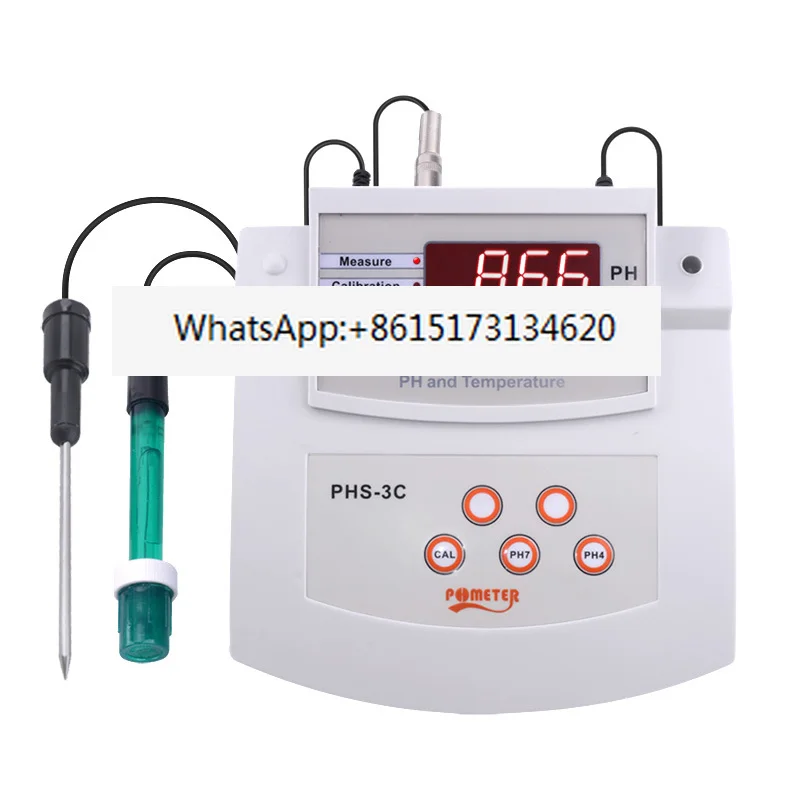 Medidor de PH de temperatura/de escritorio 2 en 1, calibración automática, medidor de acidez, analizador de calidad del agua