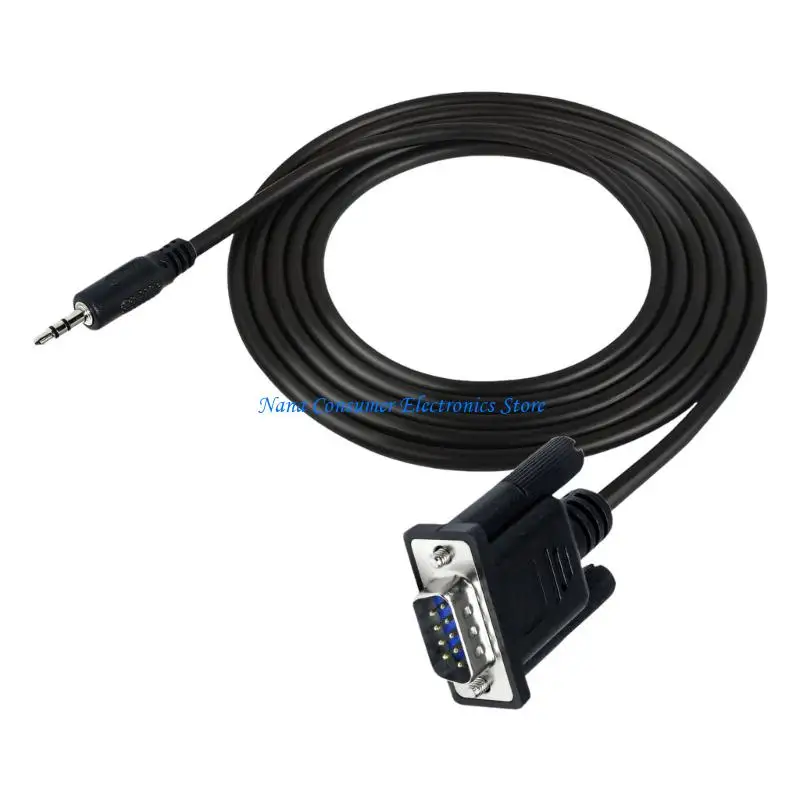G7NE Strong Compatibility DB9 to 3.5Mm Serials Cable Plugs and Play Convenient and Quick to Connecting Device 180Cm