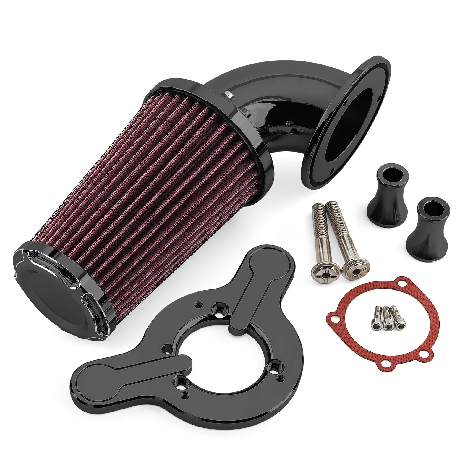 Chrome Air Cleaner Intake Filter For Harley EVO Twin Cam Touring Road Electra Street Glide Road King Softail Fat Boy Dyna/FXR image 3