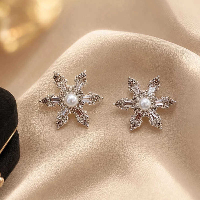 GANPUP Süße Niedliche Blütenblätter-Ohrstecker für Frauen Neue Mode Ohrpiercing-Schmuck Geschenk Party серьги женские – Detail 7