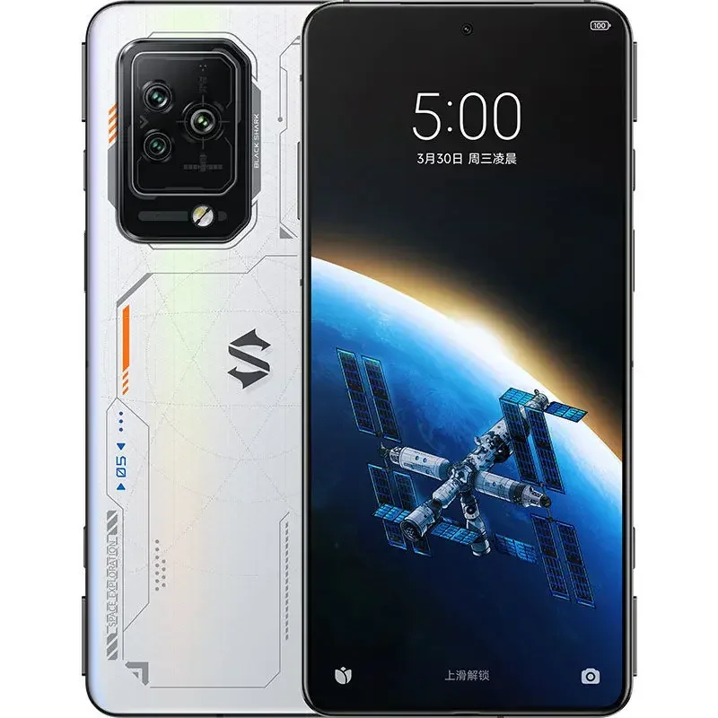 Оригинальный подержанный черный Shark5 Pro 6,67 дюйма, 144 Гц, AMOLED-экран SN8 Gen1, 4500 мАч, 120 Вт, камера с быстрой зарядкой, NFC BlackShark12 + 256 ГБ