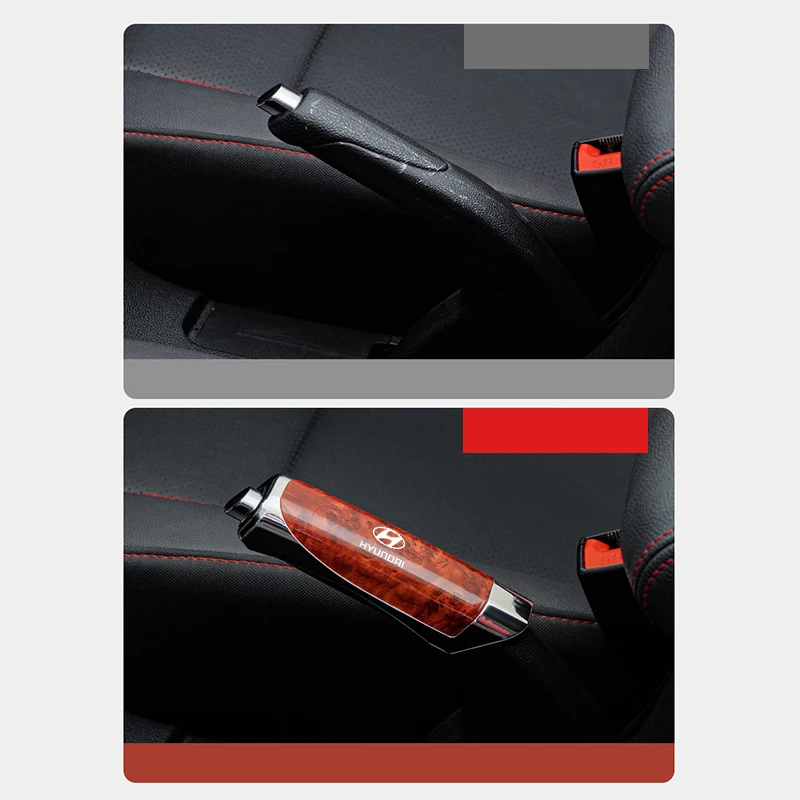Car Handbrake Cover Emblem Sticker Accessory For Hyundai Genesis N-LINE I10 I20 I30 I40 IX20 IX35 Kona Getz Veloster Tucson Elan view 6