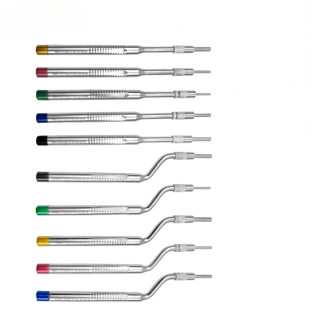 

Dental Implant Osteotome Instrument Dental Sinus Lifting Tools Bended and Straight Dentist Surgical Tools（Concave Tips）