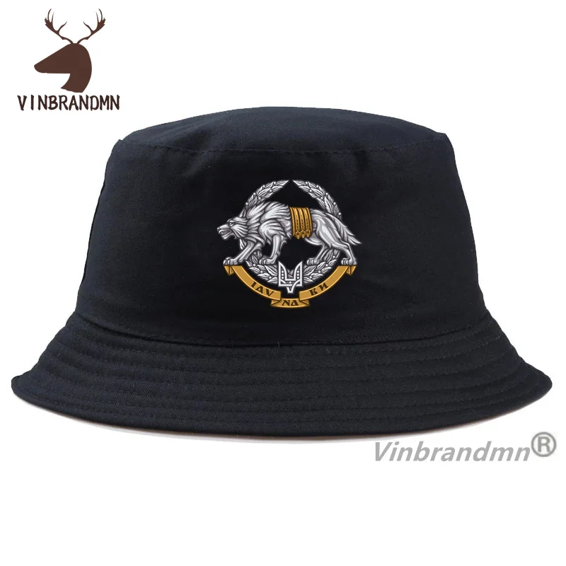 Ukraine Special Operations Forces Spetsnaz Wolf Baseball Caps Cool Casual Cotton Fishing Hats Ukrainian Military Army Bucket Hat