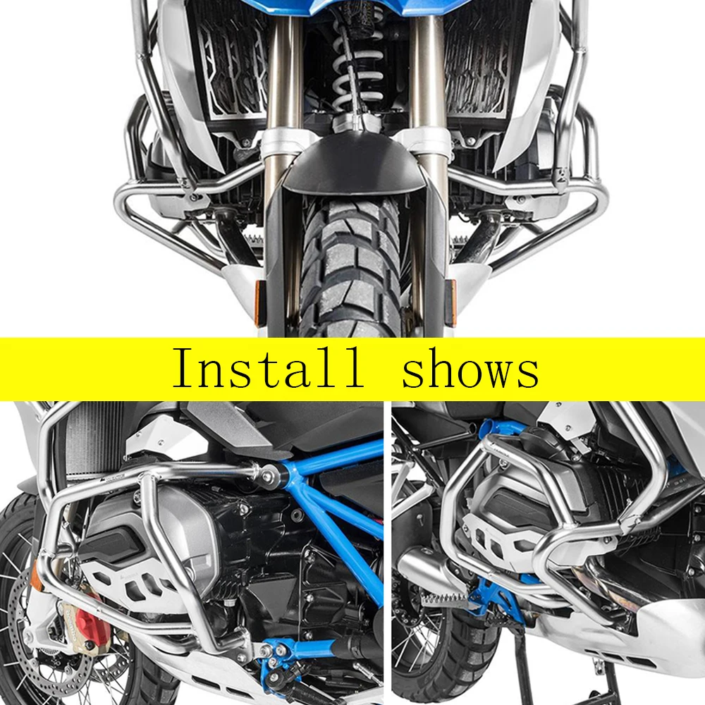 R1250GS Motorcycle Engine Guard Tank Crash Bar For BMW R1250GS R 1250 GS 1250 2018-21 Upper Lower Fairing Frame Protector Bumper