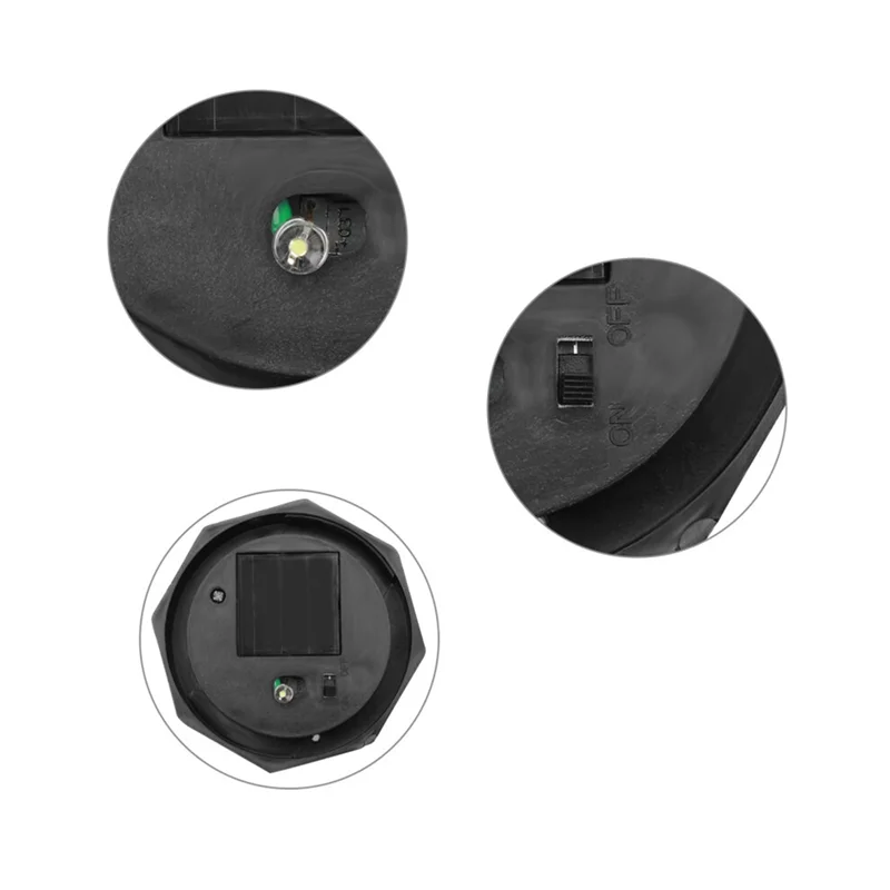 

ABLQ 6PCS Solar Round Ball Lamp LED Garden Path Ground Lights Stake Lighting Patio Aisle Light Solar Lawn Lamp