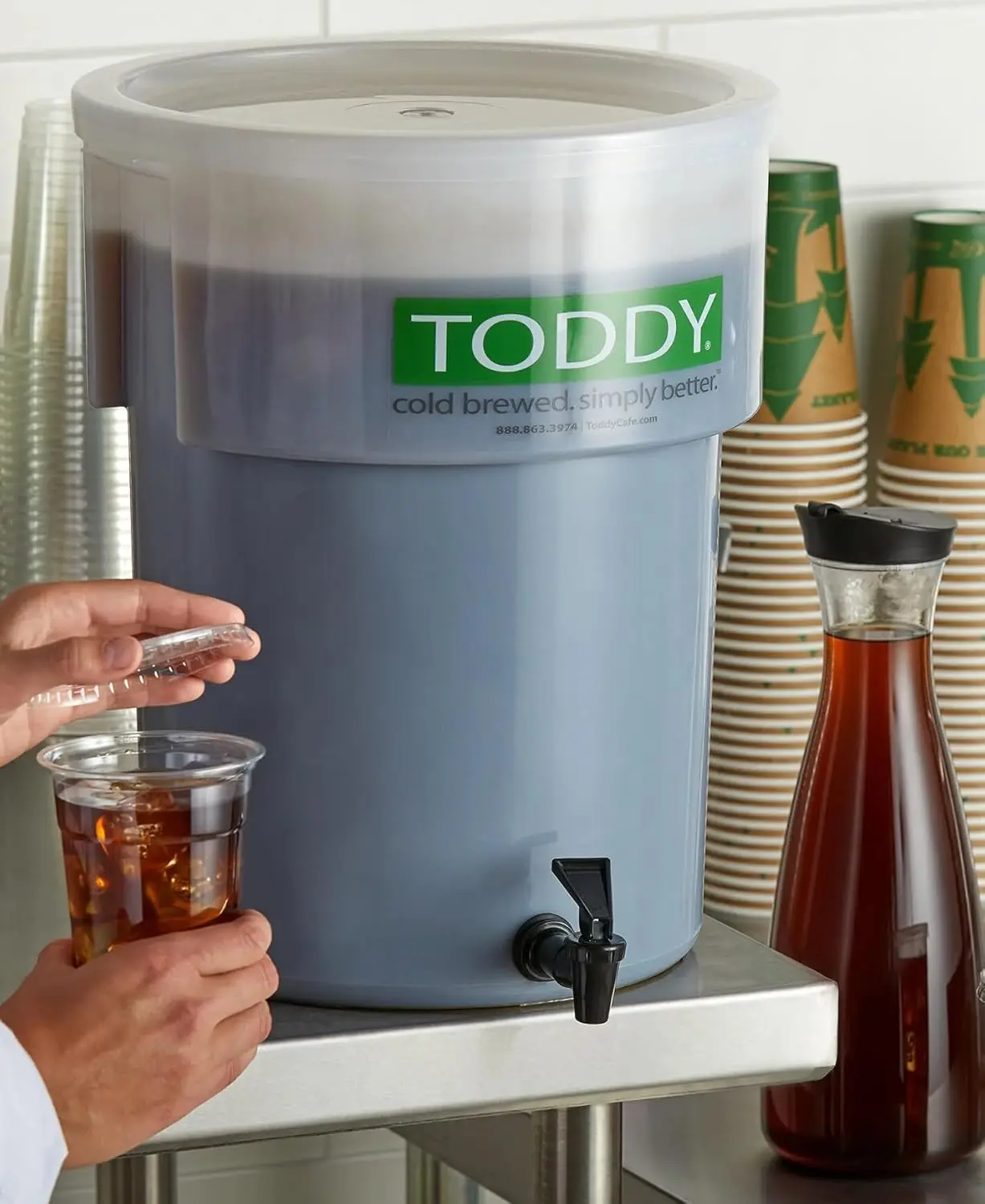 نظام المشروب البارد تودي سعة 5 جالون مع الرفع، نظام التخمير التجاري