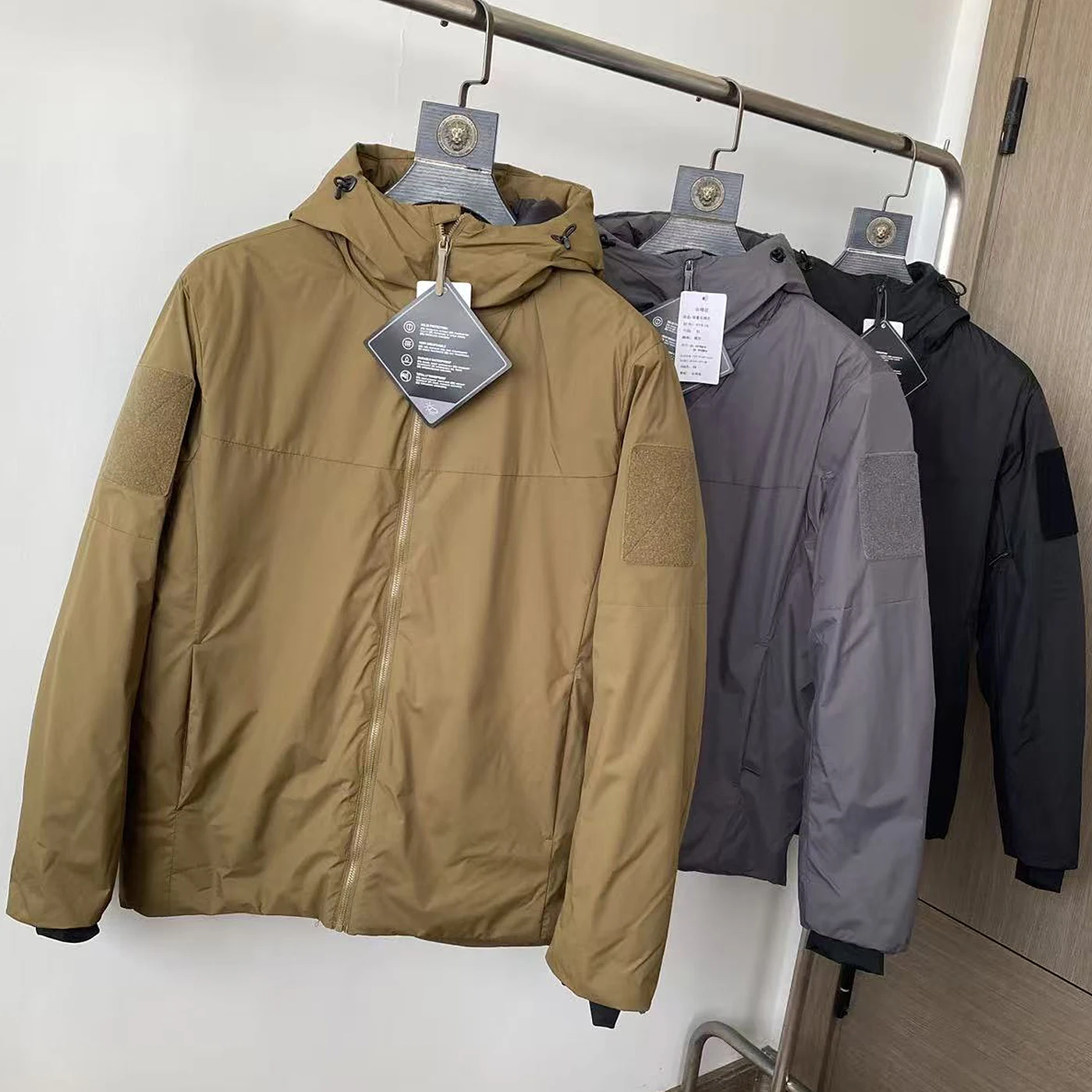 

Легкая ветрозащитная мужская хлопковая куртка с капюшоном для активного отдыха, дышащая, водоотталкивающая, осенне-зимняя, модная, городская, стильная, рабочая одежда