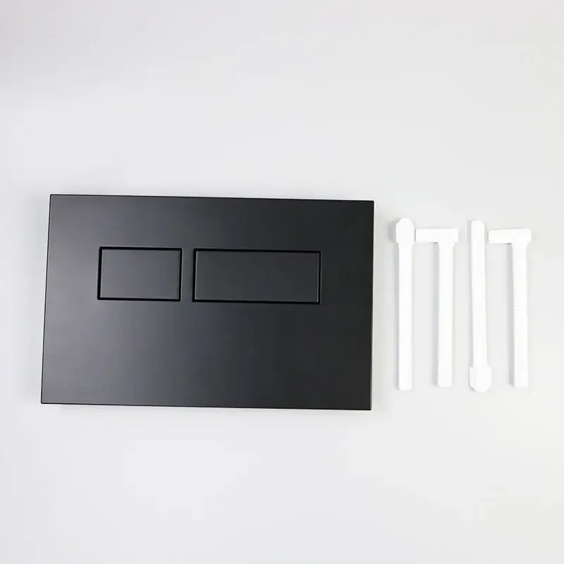 Concealed Water Tank Toilet Flush Plate, Matte Black Toilet Button