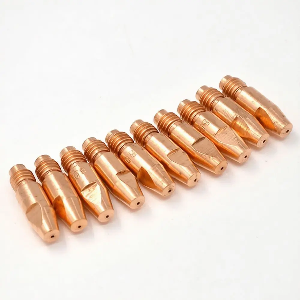 36KD MIG MAG Welding Accessory For Zheng Tong Da Torch Contact Tip 30mm Length M8 Thread Copper Nozzle Professional Hardware