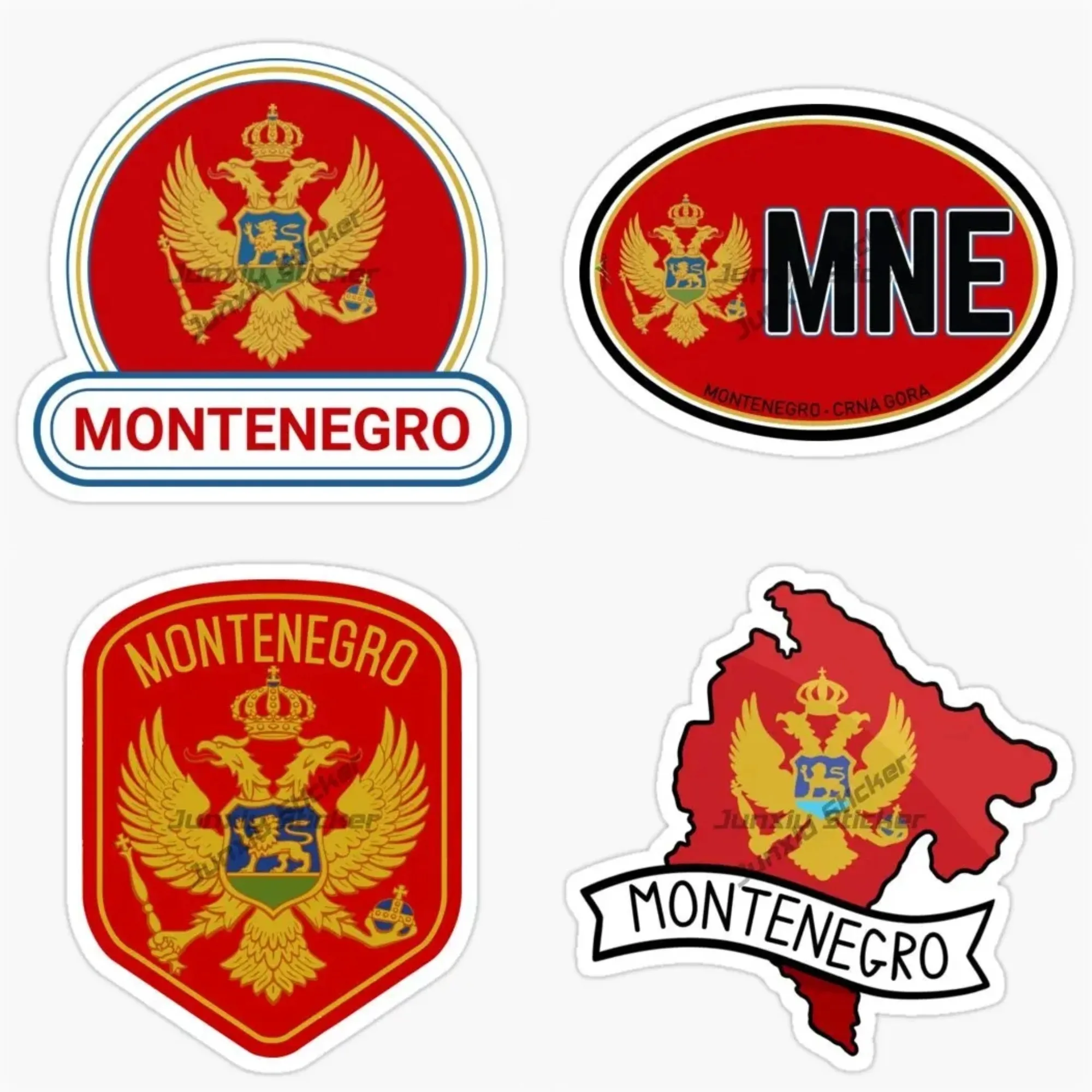 Фото Виниловая наклейка в стиле королевского герба Черногории, наклейка на автомобиль, скутер, мотоцикл, окно, стену, устойчивая к царапинам, декоративные аксессуары