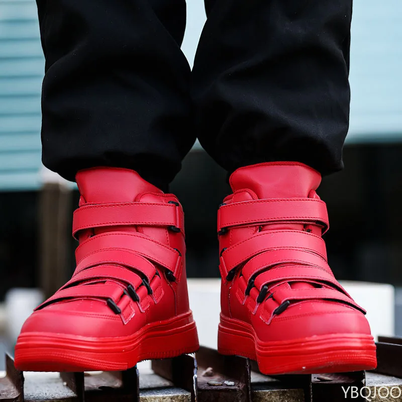 

Весенне-осенняя модная повседневная удобная мужская обувь на толстой подошве, увеличивающая рост, нишевая трендовая спортивная мужская обувь с высоким берцем
