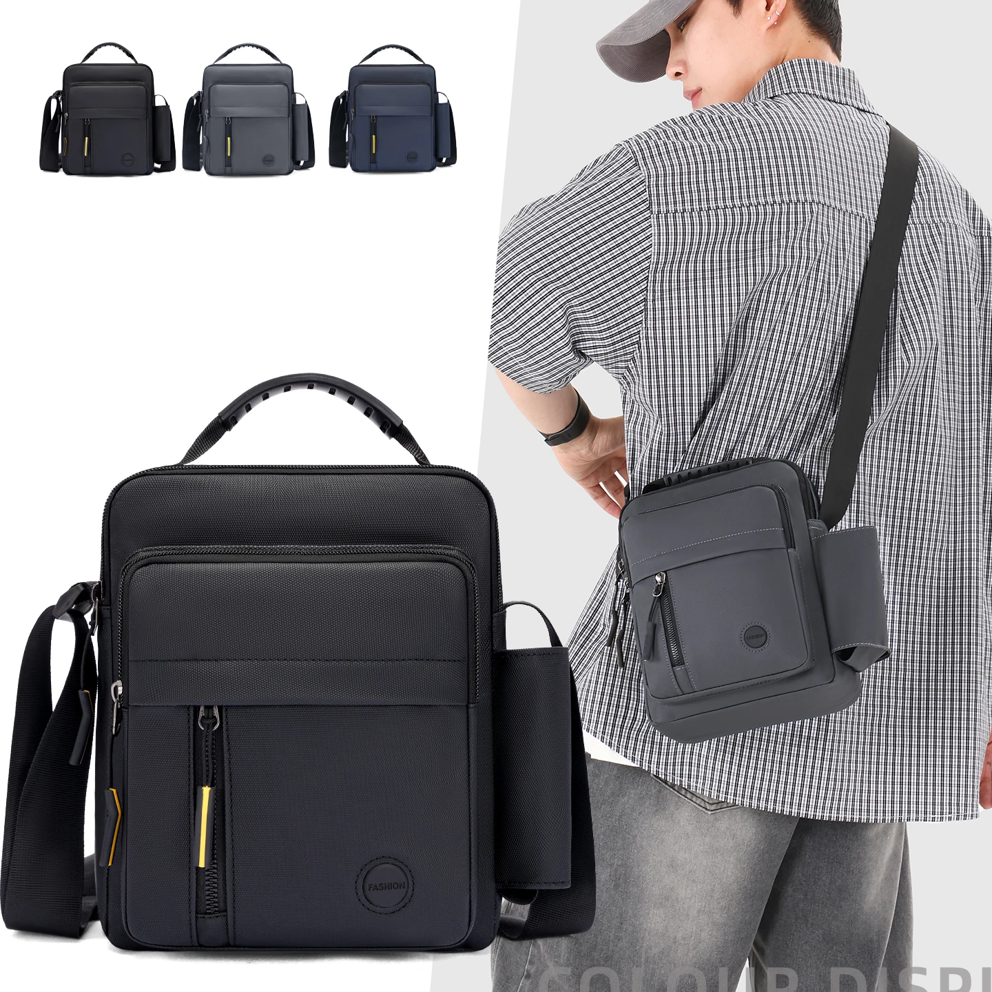 

Minimalist Sling Bag for Men – Small Waist/Chest Pack, Wear Front or Back for Travel & Errands