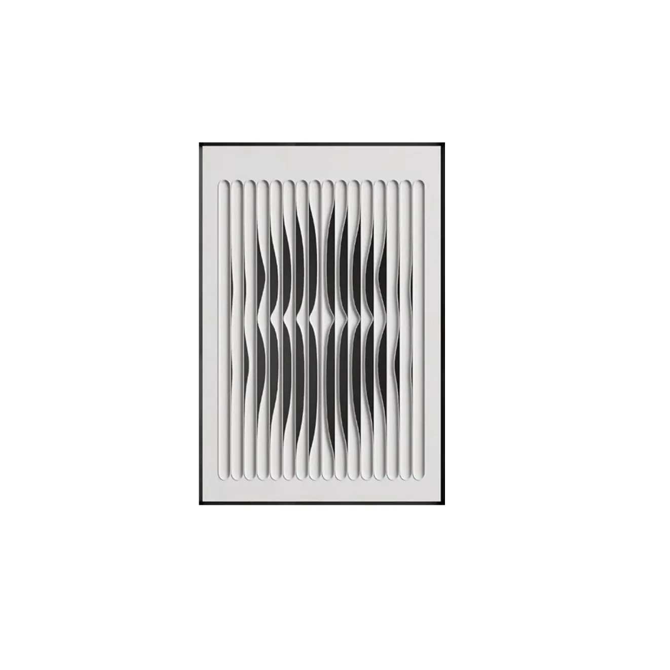 

Modern simplicity, black and white minimalist decorative paintings, three-dimensional, restaurant entrance hanging paintings