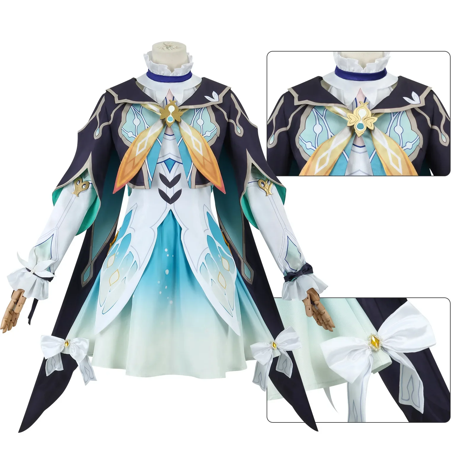 Honkai Star Rail Firefly disfraz de Cosplay, conjunto completo, uniforme, luciérnaga, peluca, zapatos, accesorios, disfraz SSR