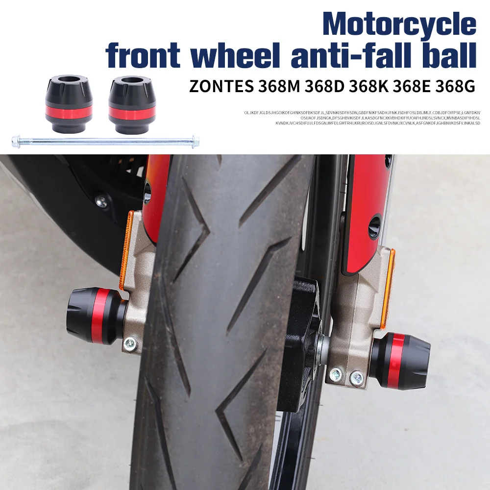 

﻿ Motorcycle Front Rear Axle Fork Crash Slider Wheel Anti-Collision Protector Pad For ZONTES 368M 368E 368M 368G accessories
