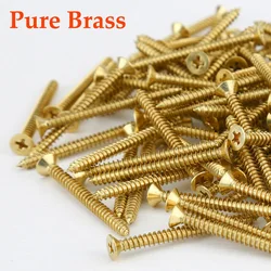 Brass Countersunk Head Phillip Flat Self-tapping Screw M2 M3 M3.5 M4 M5 Metric Thread Wood Board Screws Fiberboard Furniture