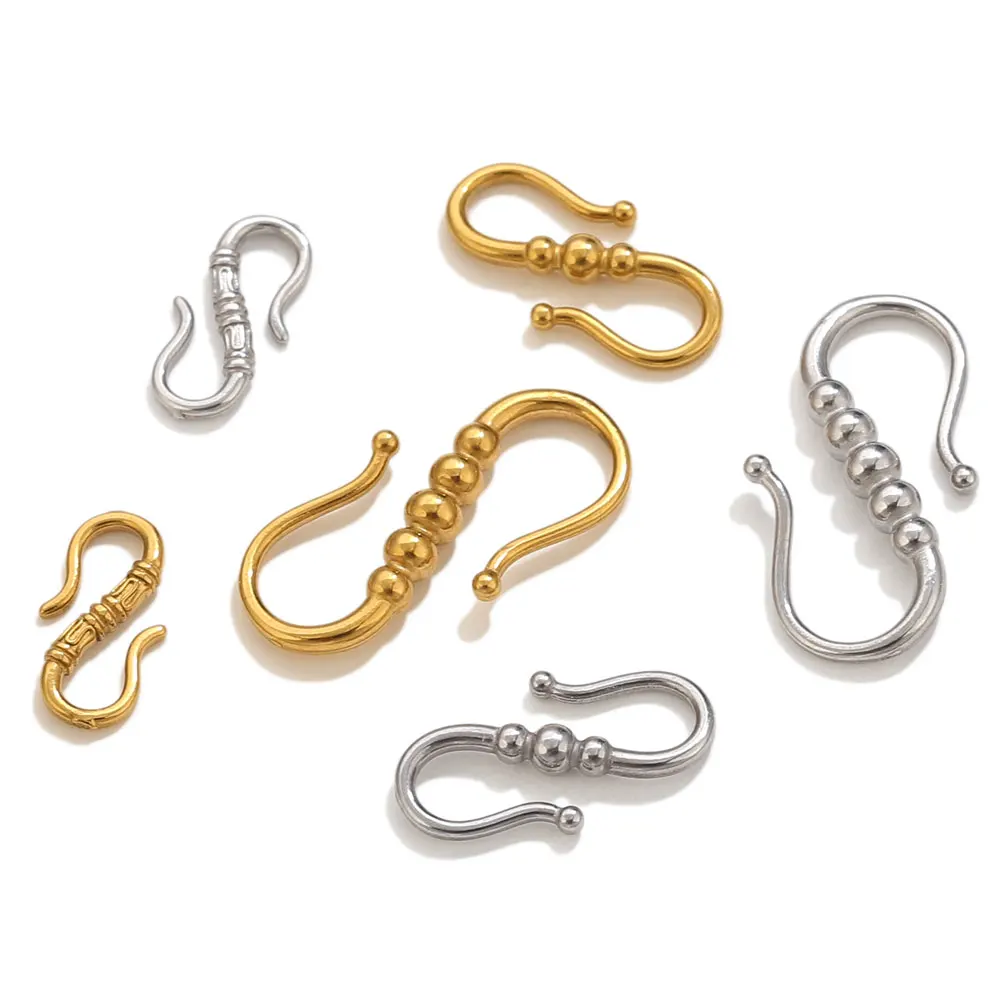 

6pcs Stainless Steel Clasp Hook Connectors For Jewelry Making S-type Clasps Necklace Bracelet DIY Jewelry Findings Crafts
