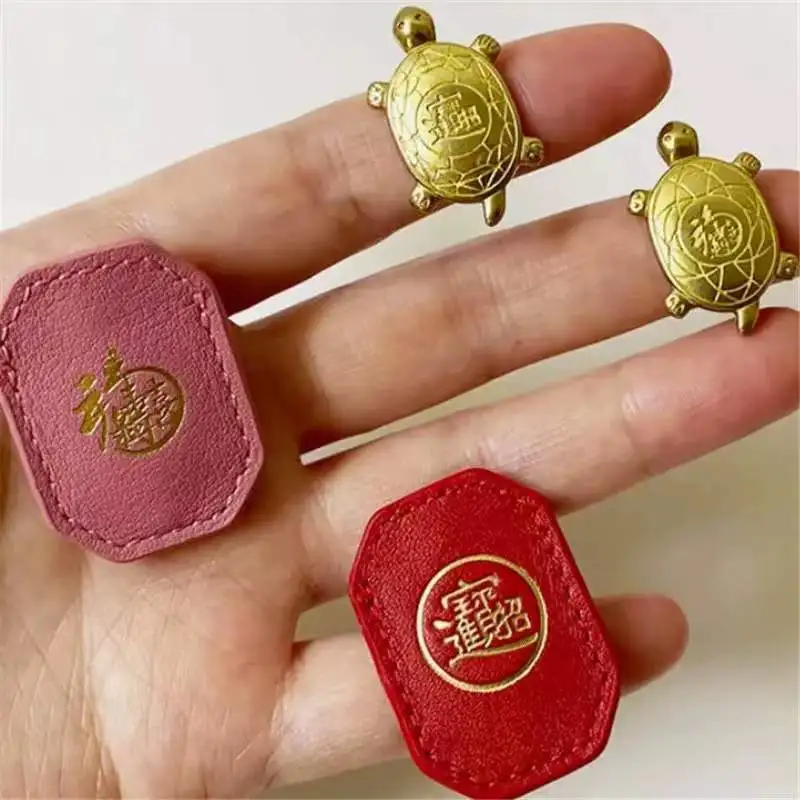 Cute Asakusa Turtle Small Golden Tortoise Guarding Praying Lucky Wealth Put It in Your Own Wallet Home Decor Lucky Gift 2024