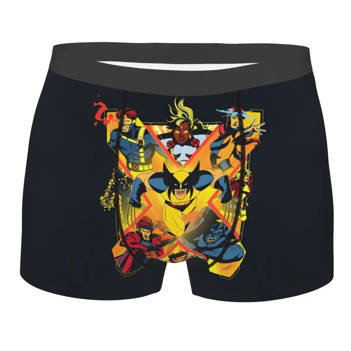 

Нижнее белье с изображением комиксов Росомахи на заказ, мужские трусы-боксеры с принтом, шорты, мягкие трусы