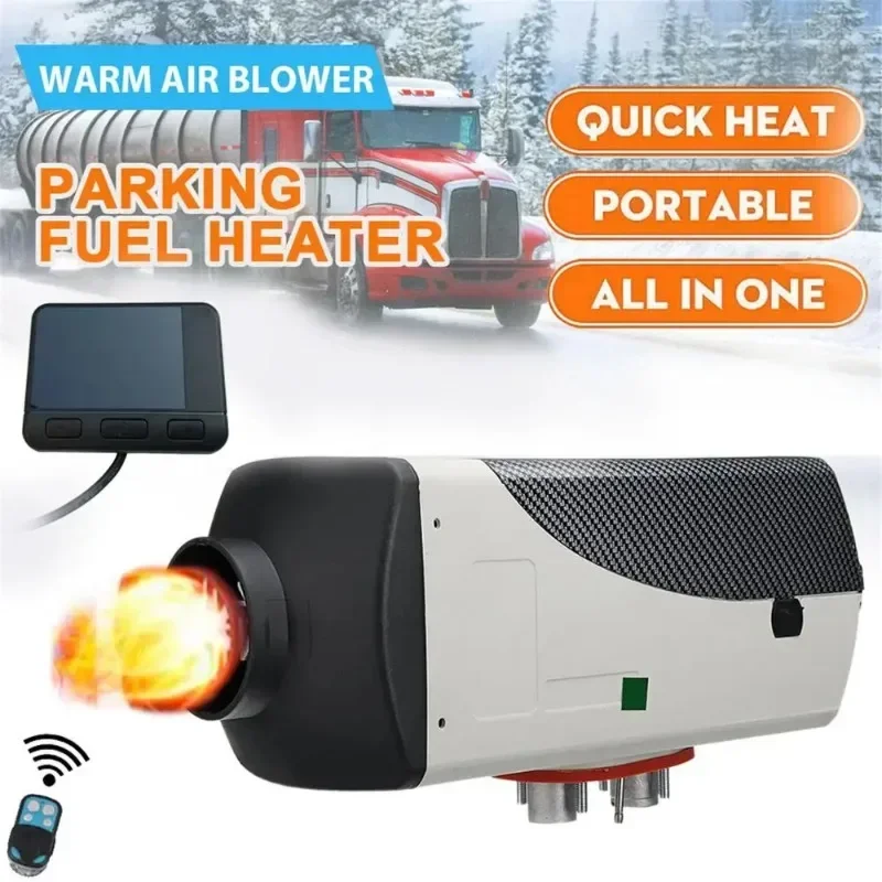 

Auxiliary Heater 12V 24V 8KW Car Parking Heater Diesel Parking Remote Control Heaters with LCD Monitor for Car Boat Accessories