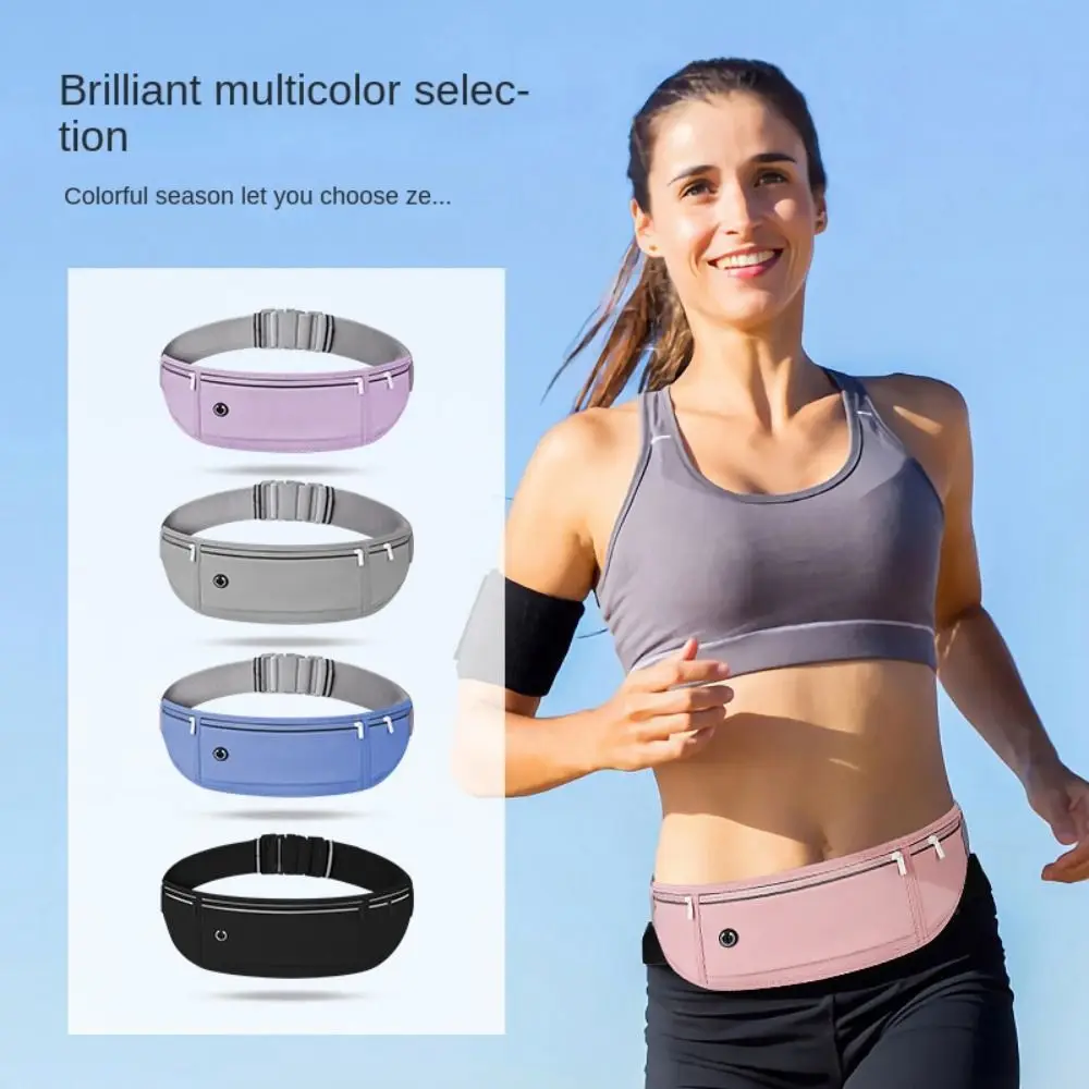 

Модная трехсекционная поясная сумка для бега, дышащая, водонепроницаемая, для марафона, легкая спортивная сумка для телефона, для мужчин и женщин