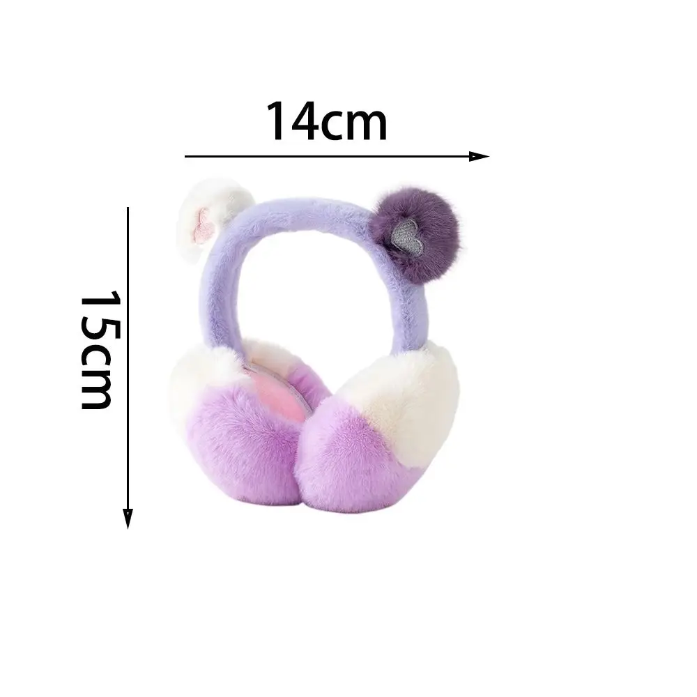 هدايا الحب القلب الشتاء غطاء للأذنين Coldproof طوي فو هوب عقال حماية آذان أدوات دافئة الدب غطاء للأذنين رقيق