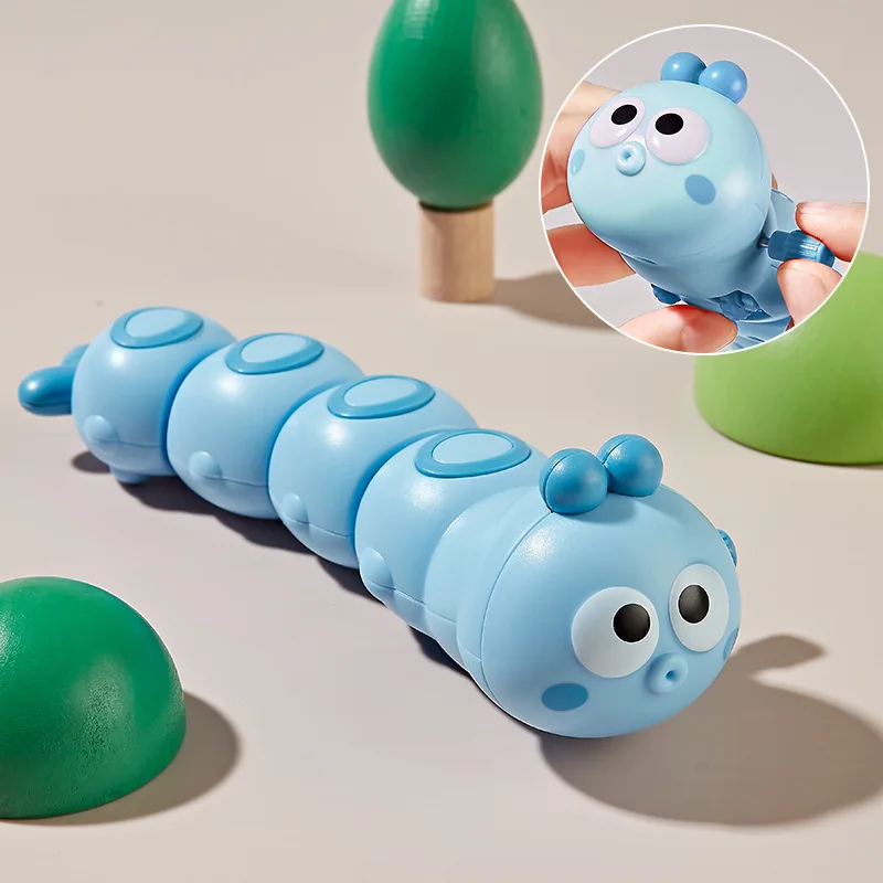 Children's Chained Caterpillar Cartoon Cute, Cute, Fun, Moving, Running Small Animals Guide Interactive Baby Crawling Toy Gifts