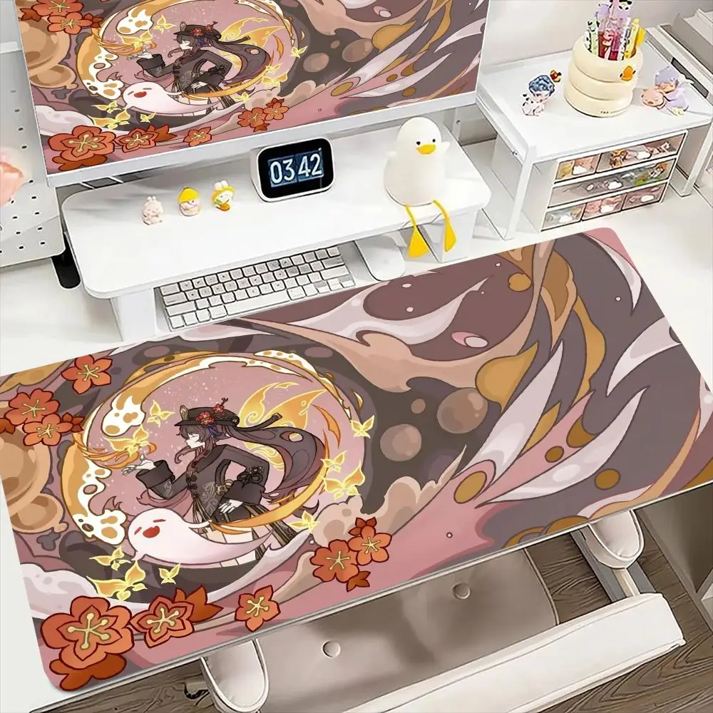 

Genshin Mouse Pad Large Computer Office Game Table Mats XXL Rubber Anti-slip Gaming Keyboard Mousepads Long Desk Pads