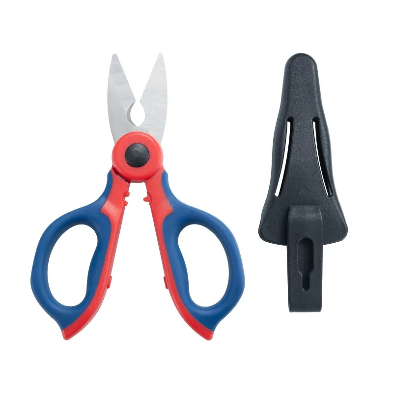 Electrician Tools Fiber Optic Cable Cutting Multitool Scissors Stainless Steel Slip Resistant for Electrical Wire Cutting