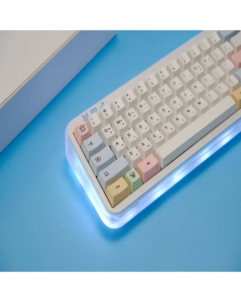 Keycap 151 keys Korean PBT material Original height Five-sided sublimation Adapted to mechanical keyboard