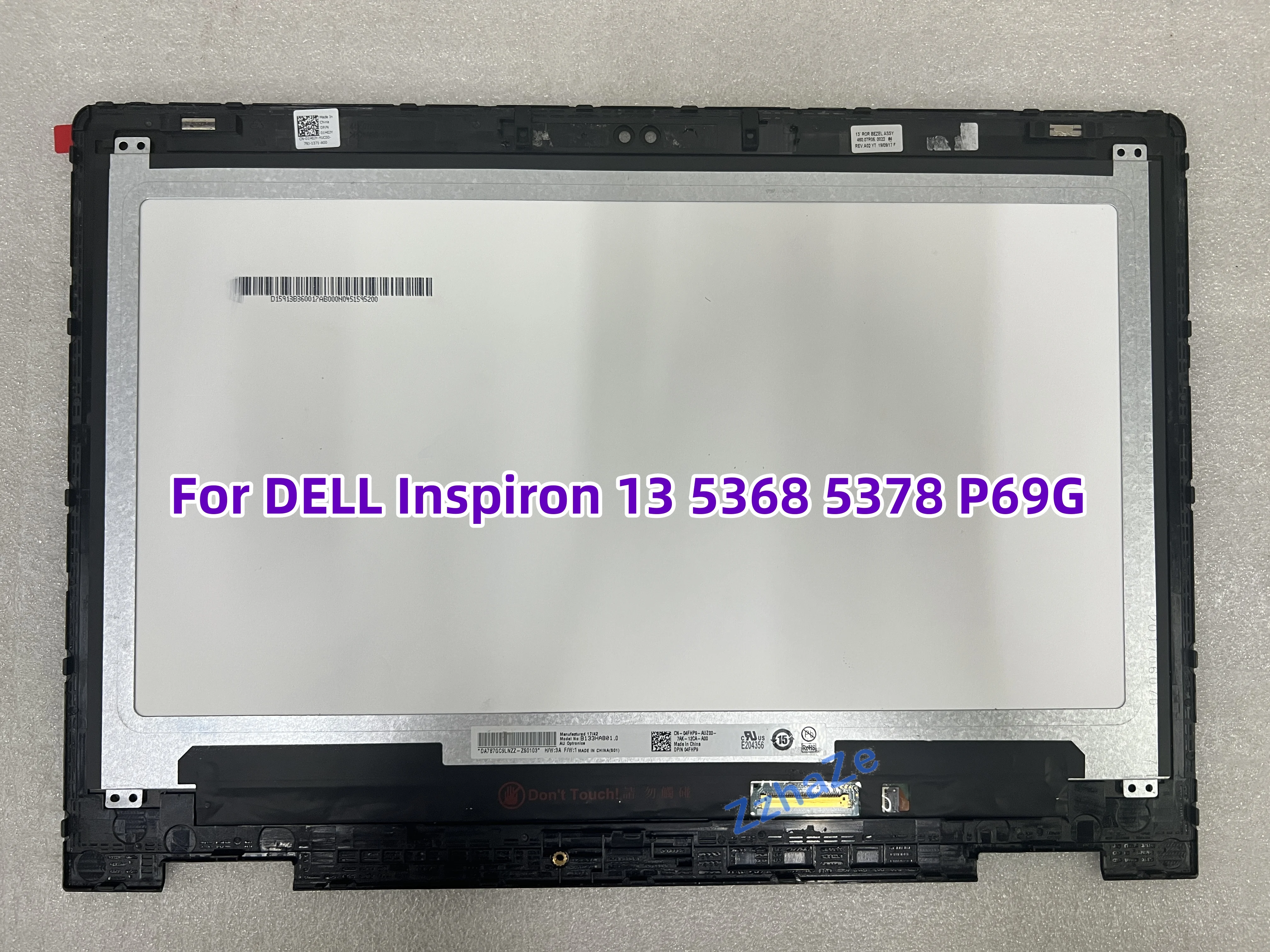 13.3'' LCD Panel Display Touch Glass Digitizer Screen Assembly For Dell Inspiron 13 5000 Series Cube 5368 5378 5379 p69g 40pins